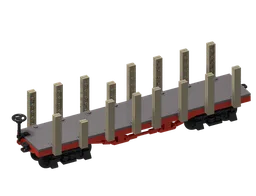 D&RGW Narrow Gauge Flatcar (Stakes)