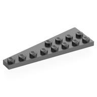 Lego Wedge Plate 8 x 3, 8° Right / Metallic Silver