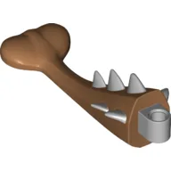 Animal Body Part, Dinosaur, Ankylosaurus Tail with Light Bluish Gray Spikes / Medium Nougat