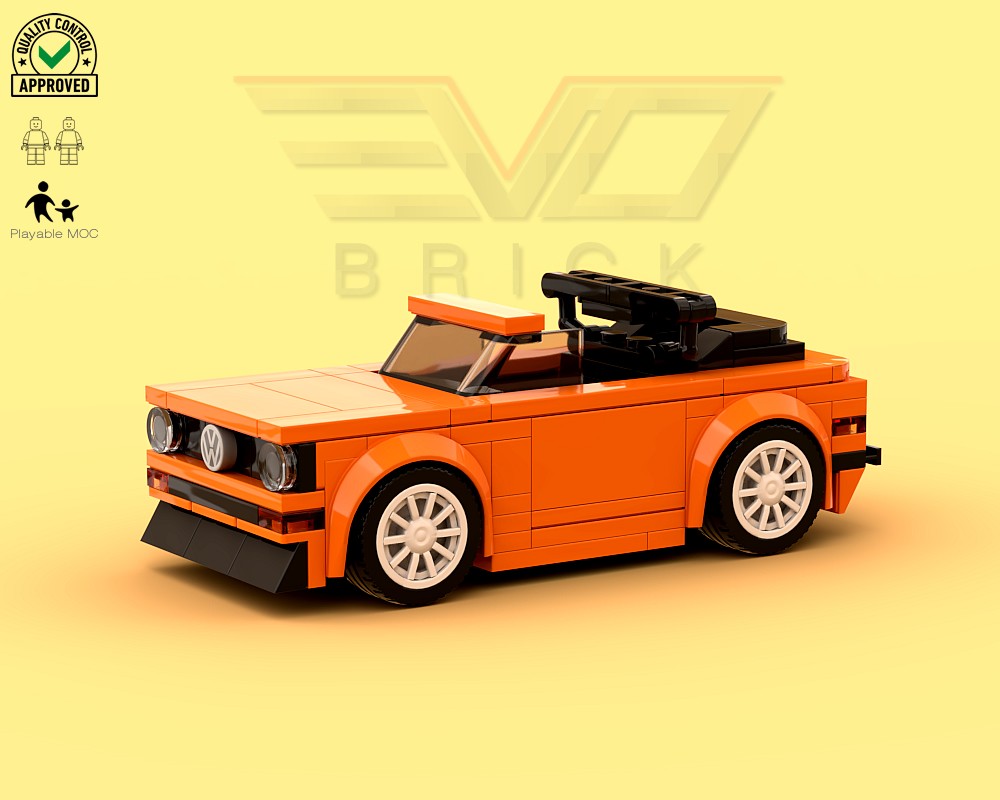 Lego VW Golf MK1 Cabrio Orange