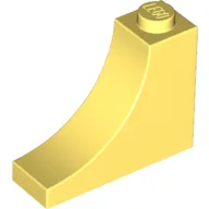 Brick Curved 1 x 3 x 2 Inverted [Inside Bow] / Bright Light Yellow