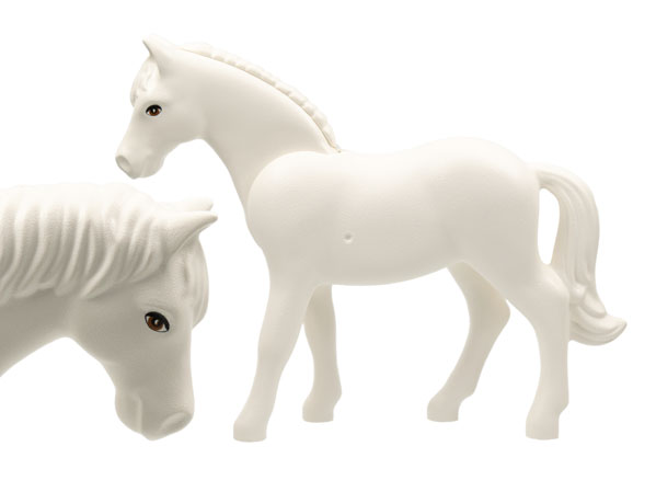 Lego Belville, Animal, Horse, with Brown Irises, Black Pupils Print (Cressida)