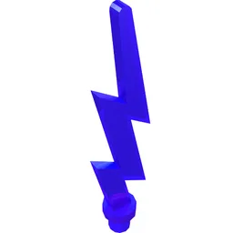 Wave / Lightning Angular, Single / Trans-Purple