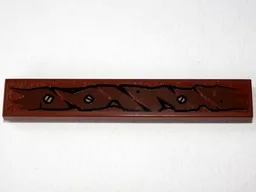 Tile 1 x 6 with Wooden Branch and 3 Screws Pattern Type 2 (Sticker) - Set 79010