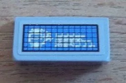 Slope 30 1 x 2 x 2/3 with Radar Screen Pattern (Sticker) - Set 8424