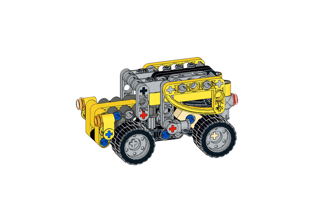 Lego JEEP with Adjustable Height