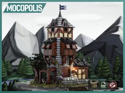 LEGO MOC Medieval Watchtower | PDF instructions (NO PARTS)