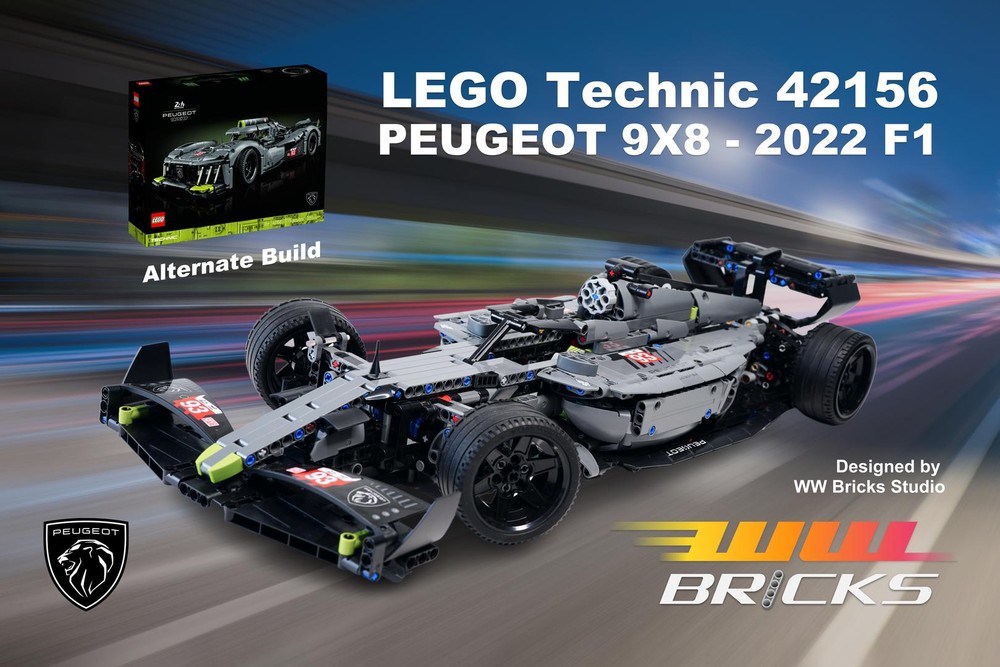 Lego 2022 F1 - LEGO Technic 42156 PEUGEOT 9X8 alternate build