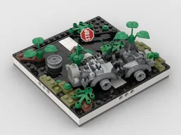 Ruined road #2 for a Modular Ruined City