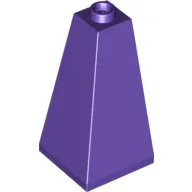 Brick Sloped 75° 2 x 2 x 3 Double Convex / Dark Purple