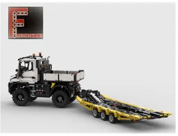Low loader trailer for Unimog U535