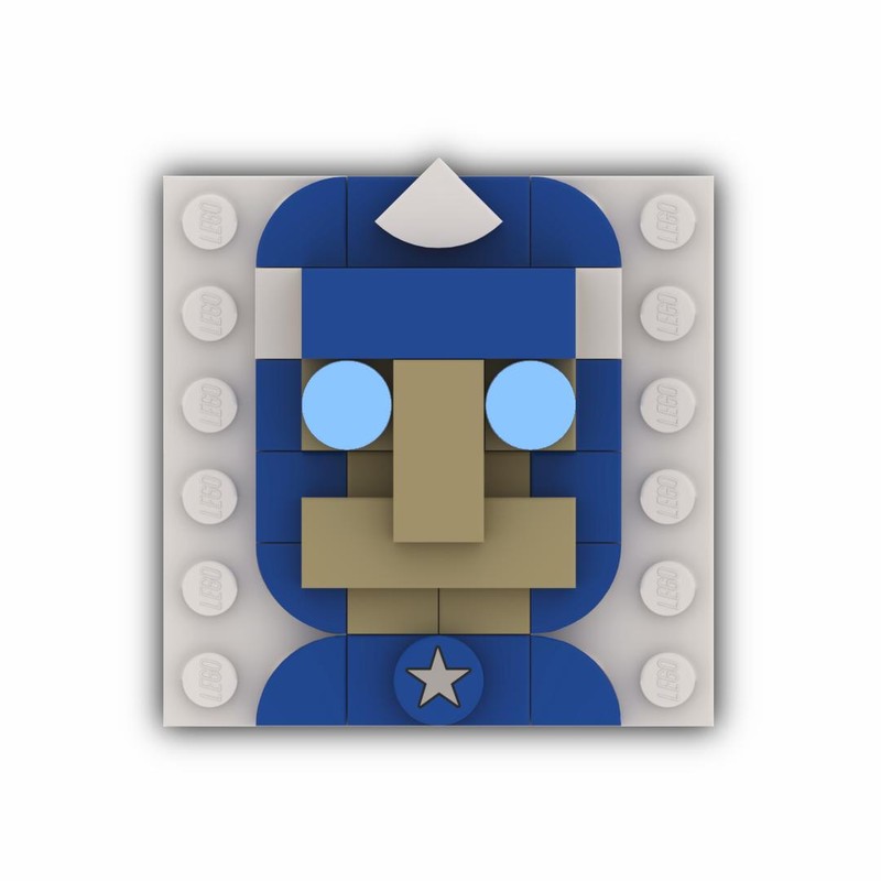 Lego Captain America Mini Mosaic (Designed for LEGO X Levi's)