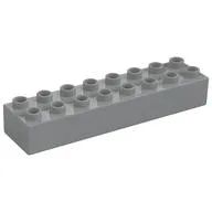 Duplo Brick 2 x 8 / Light Bluish Gray