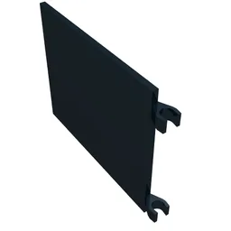 Flag 6 x 4 with O-Clips / Black