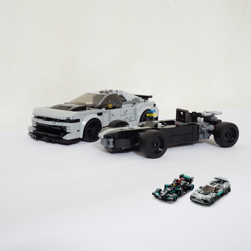 Lego 76909 Chevrolet Camaro ZL1 1LE and Eagle Weslake T1G Mk1