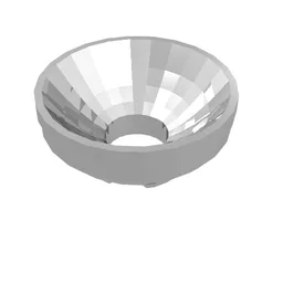 Dish 2 x 2 x 2/3 Light Reflector / Chrome Silver