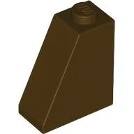 Brick Sloped 65° 2 x 1 x 2 / Dark Brown