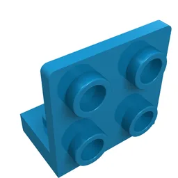 Bracket 1 x 2 - 2 x 2 Inverted / Dark Azure