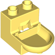 Lego Duplo Toilet (without Rim) / Bright Light Yellow