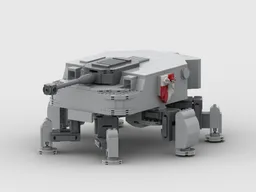 Dieselpunk walkermech Jaeger Minifig scale (this is a build inspired