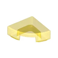 Tile Round 1 x 1 Quarter / Trans-Yellow