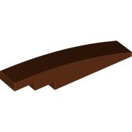 Lego Brick Curved 1 x 6 / Reddish Brown