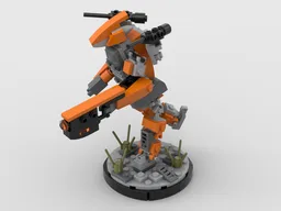 Droid in a fight battle scene