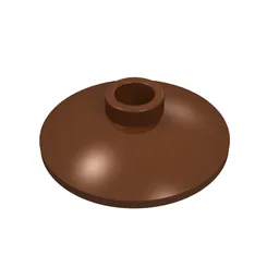 Dish 2 x 2 Inverted [Radar] / Reddish Brown