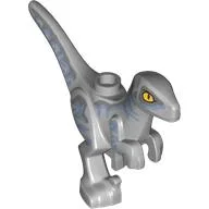 Animal, Dinosaur, Raptor, Child, Sand Blue Stripes Print / Light Bluish Gray