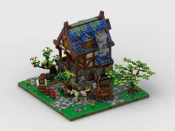 Display for set 21325 Medieval Blacksmith