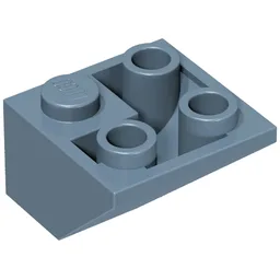 Brick Sloped Inverted 45° 2 x 2 Double Convex / Sand Blue