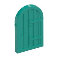 Lego Window 1 x 2 x 2 2/3 Shutter with Rounded Top / Dark Turquoise