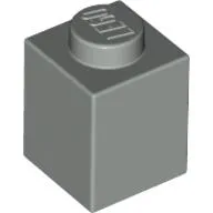 Brick 1 x 1 / Light Gray