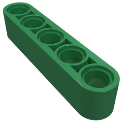 Technic Beam 1 x 5 Thick / Green