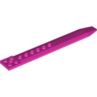Lego Plate Special 2 x 16 with Angled Side Extensions and Hole (Rotor Blade) / Dark Pink