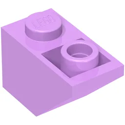 Brick Sloped Inverted 45° 2 x 1 / Medium Lavender