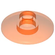 Dish 2 x 2 Inverted [Radar] / Trans-Neon Orange