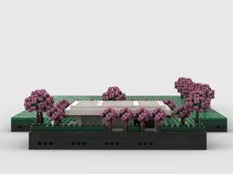 Miller House and Gardens at 1/200th Scale