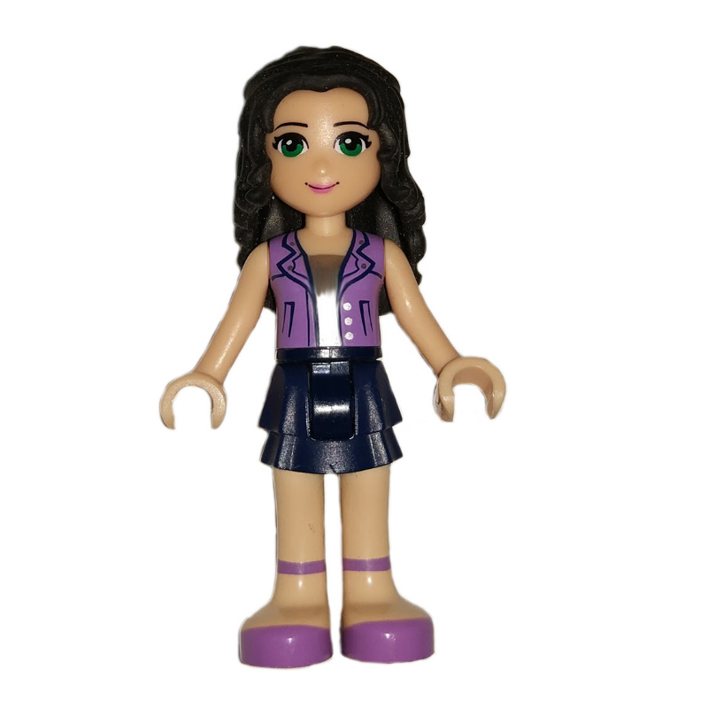 Lego Emma - Medium Lavender Vest, Dark Blue Skirt