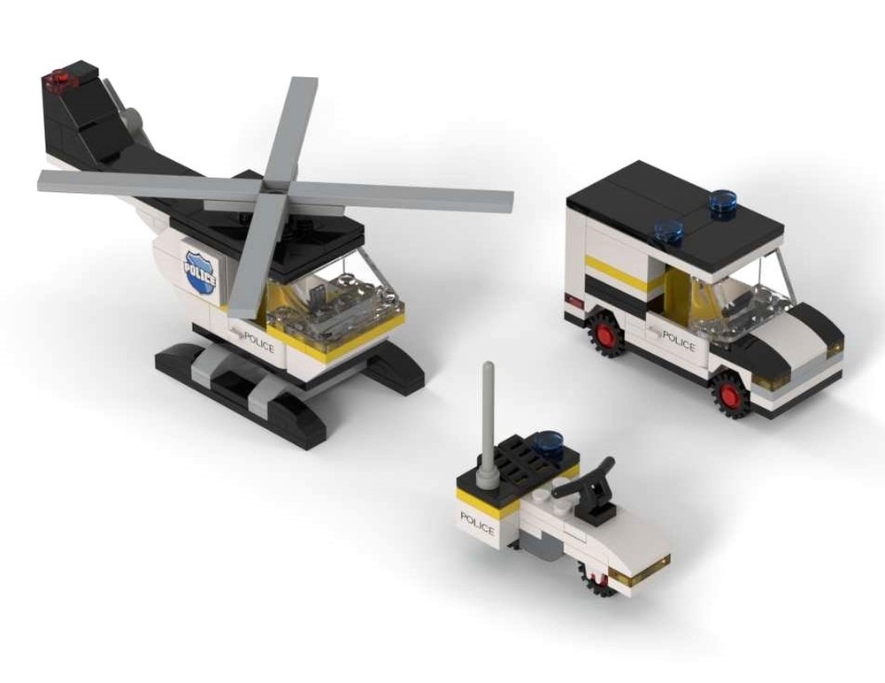 Lego Upgraded Vehicles for Police Station 381