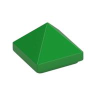 Lego Brick Sloped 45° 1 x 1 x 2/3 Quadruple Convex [Pyramid] / Bright Green