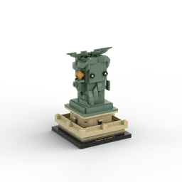 21042 Alt - Lady Liberty Brickheadz Stand