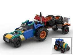 Hot rod with trailer
