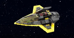 Blacktron-ified Spaceship from LEGO® set 60430