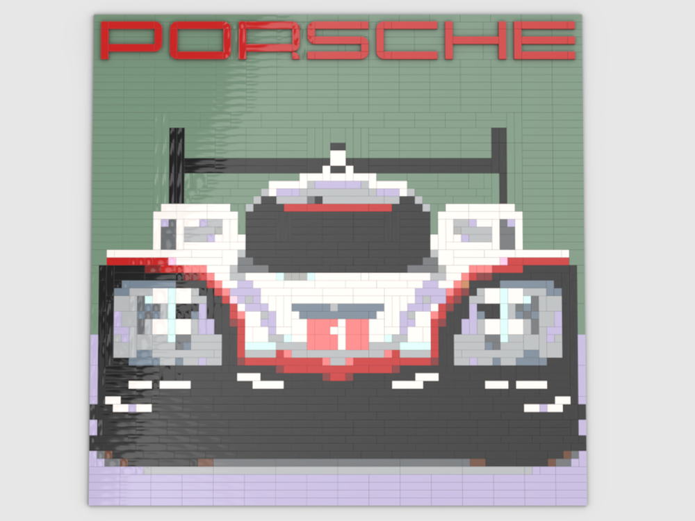Lego Porsche 919 Hybrid Evo Mosaic