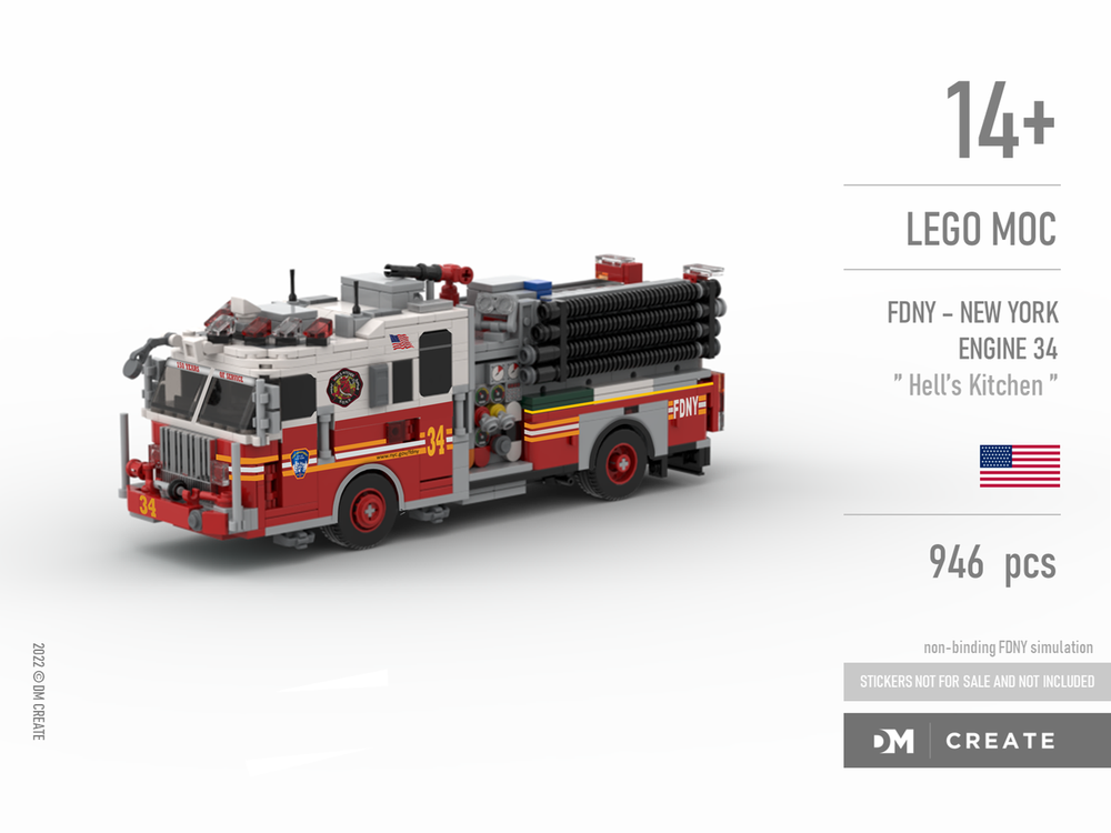 Lego FDNY - New York - Engine 34 Hell's Kitchen