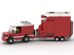 Horse Box and Trotting Rig 2018 - MOC Set 6359