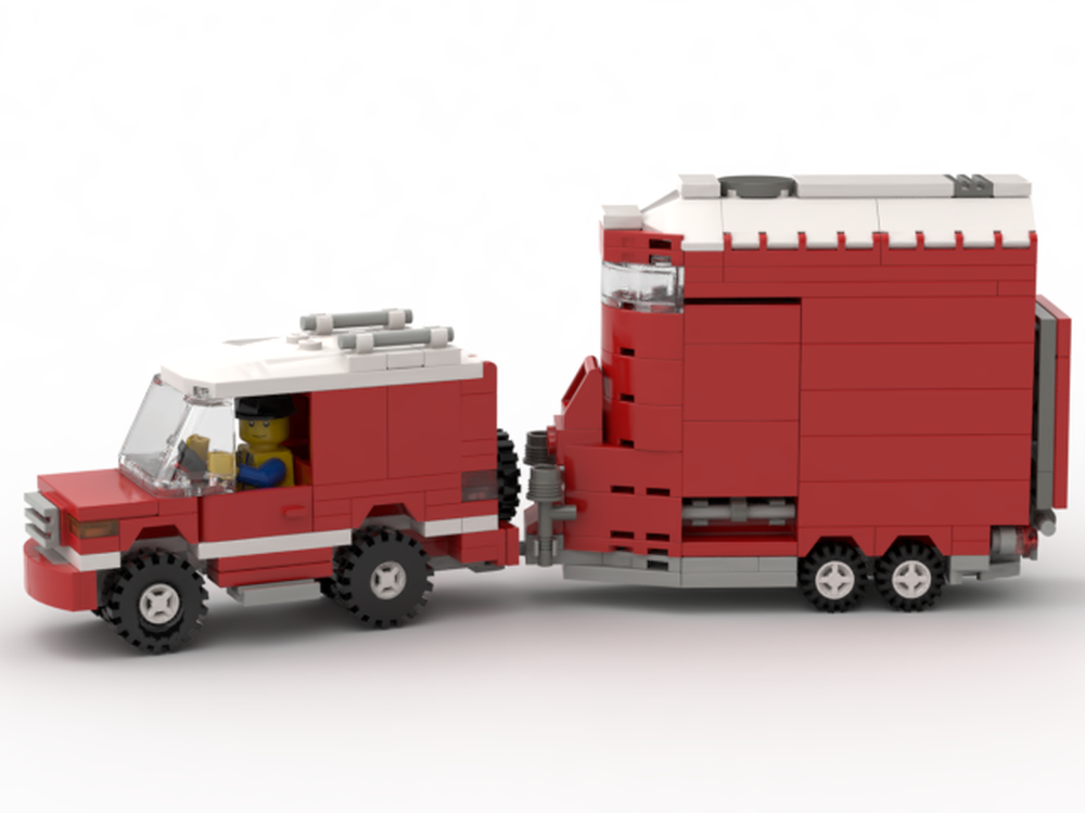 Lego Horse Box and Trotting Rig 2018 - MOC Set 6359