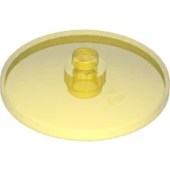 Dish 4 x 4 Inverted with Open Stud [Radar] / Trans-Yellow