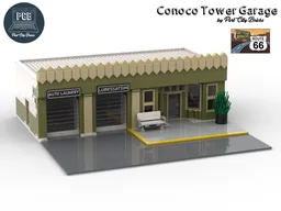Conoco Tower Garage - Get Your Bricks on Route 66